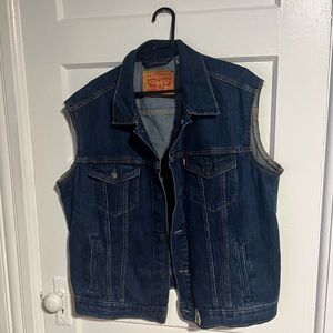 Levi's Classic Blue Denim trucker vest